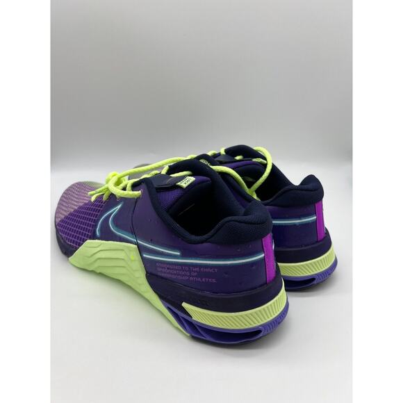 Nike Metcon 8 AMP Deep Purple Volt DV1206-500 Men's Shoes Size 15 - Picture 8 of 12